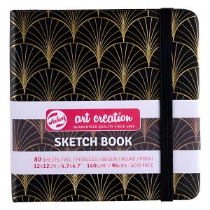 Cuaderno Sketch Art Creation Art Deco 140 Grs 12x12 Cm 80 Hs