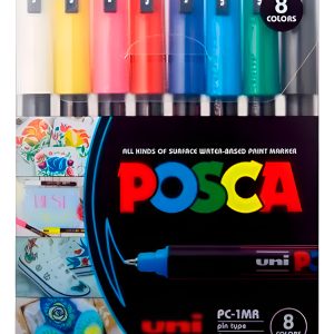 Marcador Uni Posca Clasicos Pc-1mr X 8 Unidades Blister