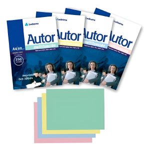Resma Ledesma Autor Color A4 250 Hjs 80 Grs