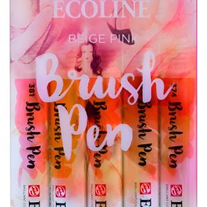 Ecoline Brush Pen Marcador Set X 5 Unidades Beige Rosa