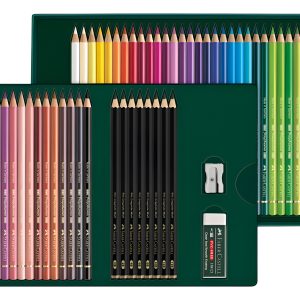 Set Lapices Faber Polychromos + Pitt Grafito Mate X 50 Pieza