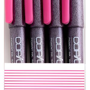 Set De 4 Marcadores Copic Multiliner Rosa
