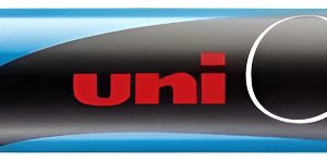Marcador Tiza Líquida Uni Chalk Pwe 5m Trazo 1,8 A 2,5mm X U Color Azul Claro