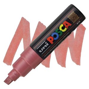 Marcador Acrílico Posca 8k Rojo Metalico