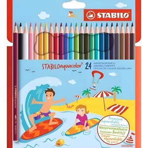 Lapices Acuarelables Stabilo Aquacolor Caja Carton X 24