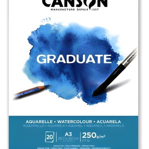 Canson Block Graduate Acuarela 250 Grs A3 X 20 Hojas