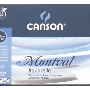 Block Canson Montval 300 Grs Grano Fino 18 X 25 Cm
