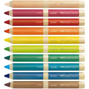 Crayones Con Cuerpo De Madera X 12 Colores Faber Castell
