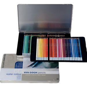 Lapices Acuarelables X 60 Colores Caja Metal Van Gogh