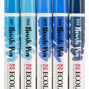 Ecoline Brush Pen Marcador Set X 5 Unidades Blue