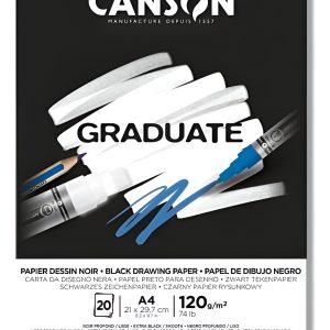 Canson Block Graduate Noir 120 Grs A4 X 20 Hojas
