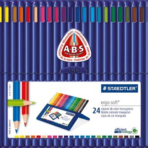 Lapices Staedtler Ergosoft X 24 Unidades Estuche Plastico