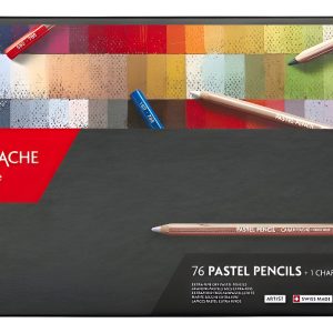 Set Lapices Pastel X 76 Colores Caran Dache + Charcoal + Grw