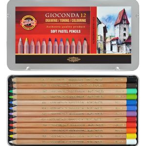 Lapices Tiza Pastel Koh-i-noor X 12 Colores Gioconda