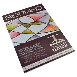 Fabriano Block Unica 29.7 X 42 Cm Grabado 250 Grs 20 Hojas