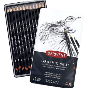 Lapices Grafitos Derwent Graphic X 12 Gama 9b-h En Lata