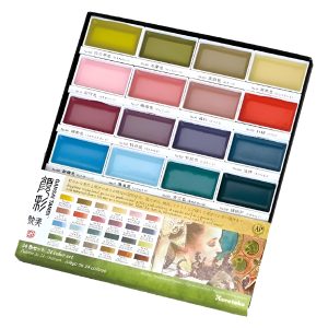 Kuretake Acuarela Gansai Tambi Set 24 Colores Art Nouveau