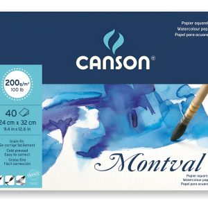Canson Montval Block 200 Grs Grano Fino 24 X 32 Cm 40 Hojas