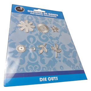 Troqueles Scrapbooking Flor Con Hojas 7 Piezas