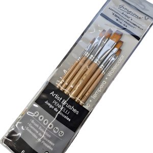 Pinceles Set Giorgione X 6 G-6020 F Chato