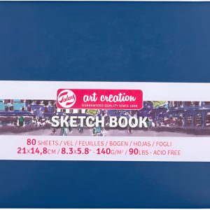 Cuaderno Apaisado Art Creation Azul Marino 21x14.8 Cm 140 G