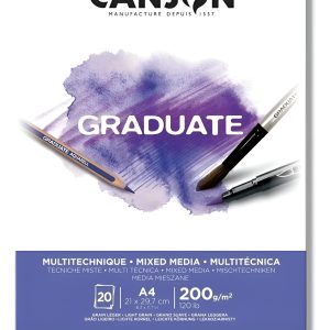 Canson Block Graduate Mix Media 200 Grs A4 X 20 Hojas