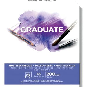 Canson Block Graduate Mix Media 200 Grs A5 X 20 Hojas