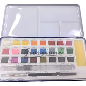 Set De 24 Acuarelas Profesionales Giorgione En Lata