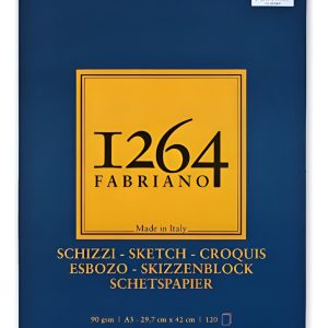 Block Fabriano 1264 Sketch A3 Anillado 90 Grs 120 Hjs