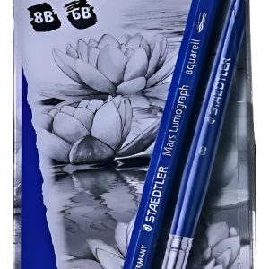 Set De 5 Lapices Lumograph Aquarell + Pincel Staedtler