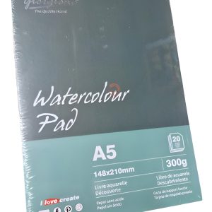 Block Papel Acuarela A5 300 Grs 20 Hjs Giorgione