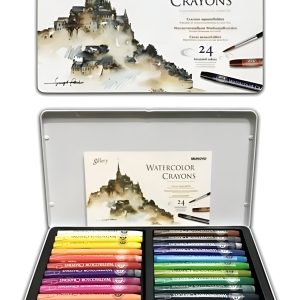 Acuarelables Crayones Mungyo Gallery 24 Colores Caja Lata