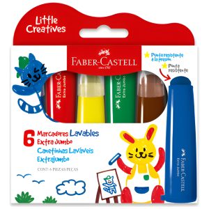 Marcador Extra Jumbo Little Creatives X 6 Faber Castell