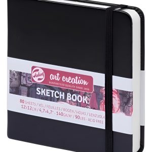 Cuaderno Sketch Art Creation Negro 140 Grs 12 X 12 Cm 80 Hs.