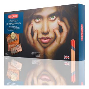 Set 100 Lapices Colores Caja Madera Derwent Lightfast