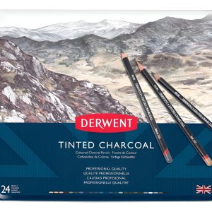 Lapices Derwent Tinted Charcoal X 24 Unidades Tu-libreria