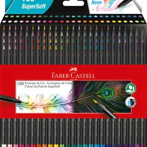 Set De 100 Lapices Faber Castell Supersoft Color Ecolapices