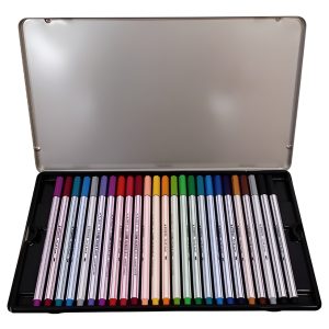 Stabilo Pen 68 Marcadores X25 Lata Punta Pincel Tinta Acuarela