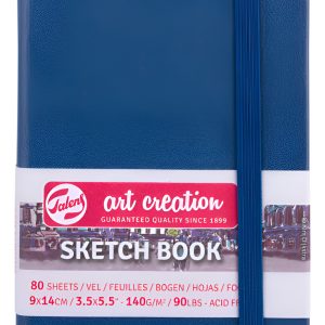 Cuaderno Sketch Art Azul Marino 140 Grs 9 X 14 Cm 80 Hs.