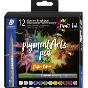 Staedtler Marcador Punta Pincel Blanda Colores Naturales X12