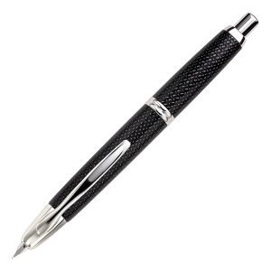 Lapicera Retractil Pluma Pilot Capless Negro Martillado