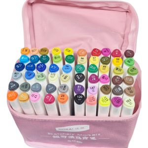 Set Marcadores 60 Colores Alcohol Doble Punta Norai