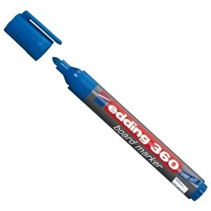 Marcador Edding 360 Para Pizarra Blanca Recargable A Rosca Color Azul