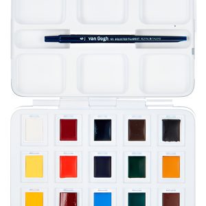 Set Acuarela Pastillas Van Gogh 12+3 Colores Extra Pocket