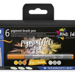 Staedtler Marcador Punta Pincel Blanda Grises Caramelos X 6