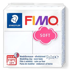Fimo Soft Masa Moldeable Arcilla Polimerica X 56 Gramos Color 0 Blanco