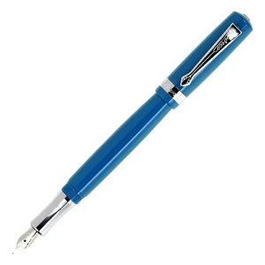 Pluma Kaweco Student Azul Tinta Azul Con Capuchón Y Estuche