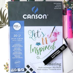 Canson Block Lettering Mix Media 24 X 32 Cm 20 Hojas 200 Grs