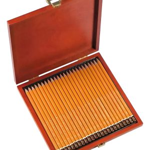 Set De Lápices Grafito Koh-i-noor X 24 Caja Madera