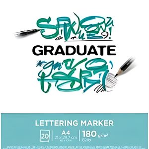 Block Papel A4 Graduate Lettering 180 Grs Canson X 20 Hojas